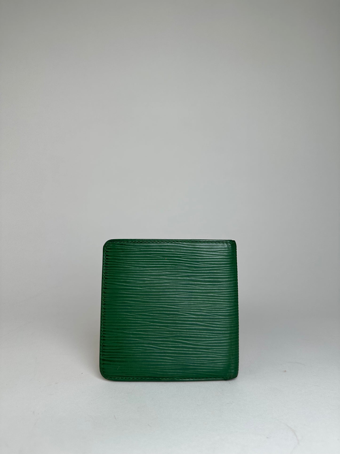 Vintage Louis Vuitton Epi Leather Bifold Wallet Borneo Green