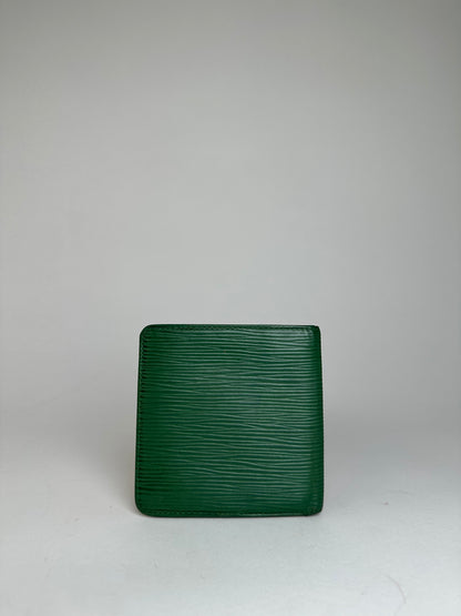 Vintage Louis Vuitton Epi Leather Bifold Wallet Borneo Green