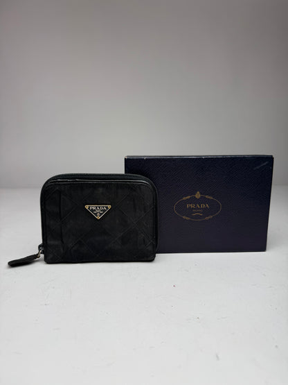 Vintage Prada Canvas Wallet Black