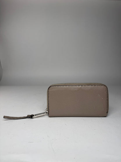 Vintage Fendi Roma Zippy Leather Wallet grey