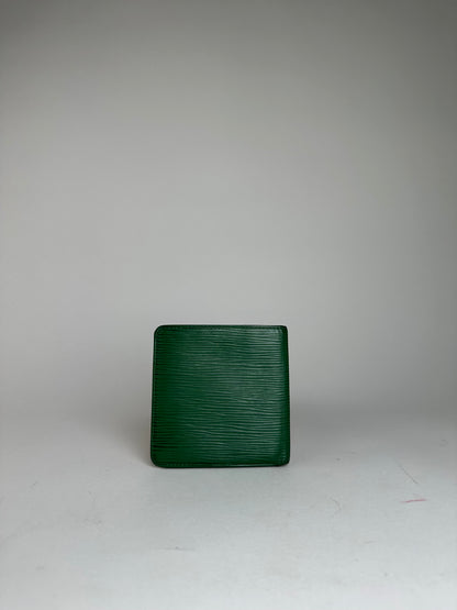 Vintage Louis Vuitton Epi Leather Bifold Wallet Borneo Green