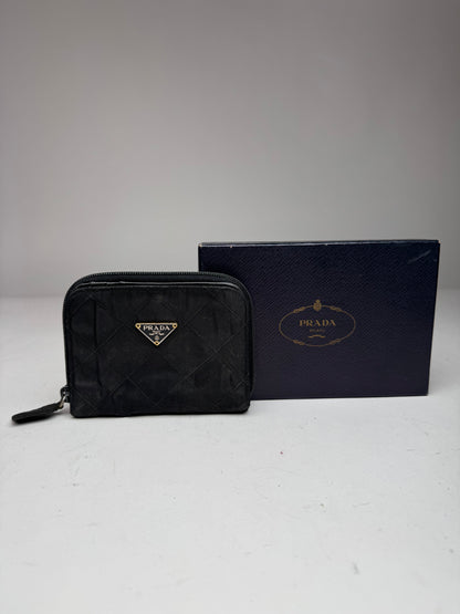 Vintage Prada Canvas Wallet Black