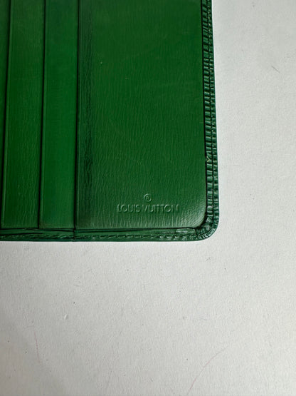 Vintage Louis Vuitton Epi Leather Bifold Wallet Borneo Green