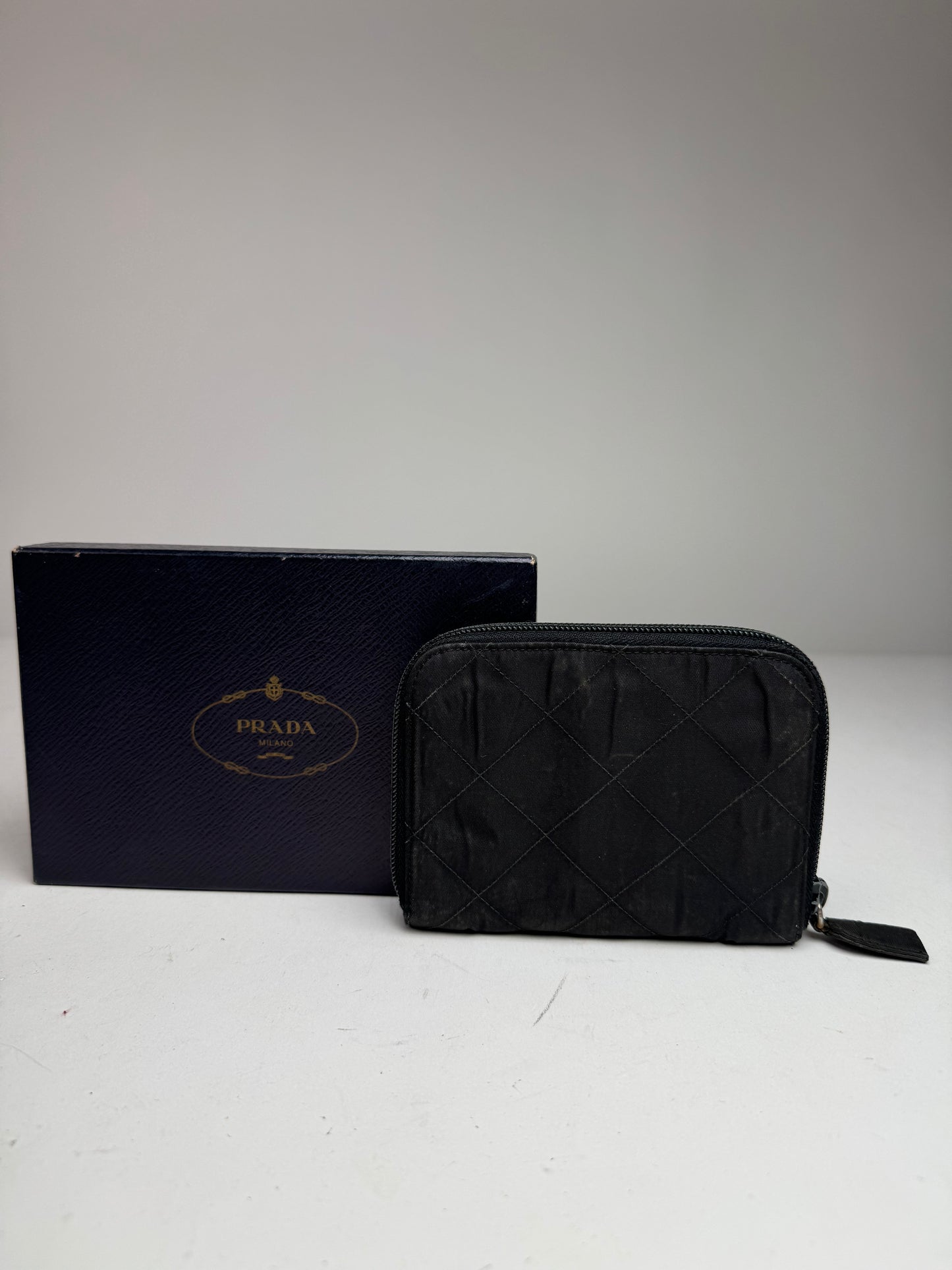Vintage Prada Canvas Wallet Black