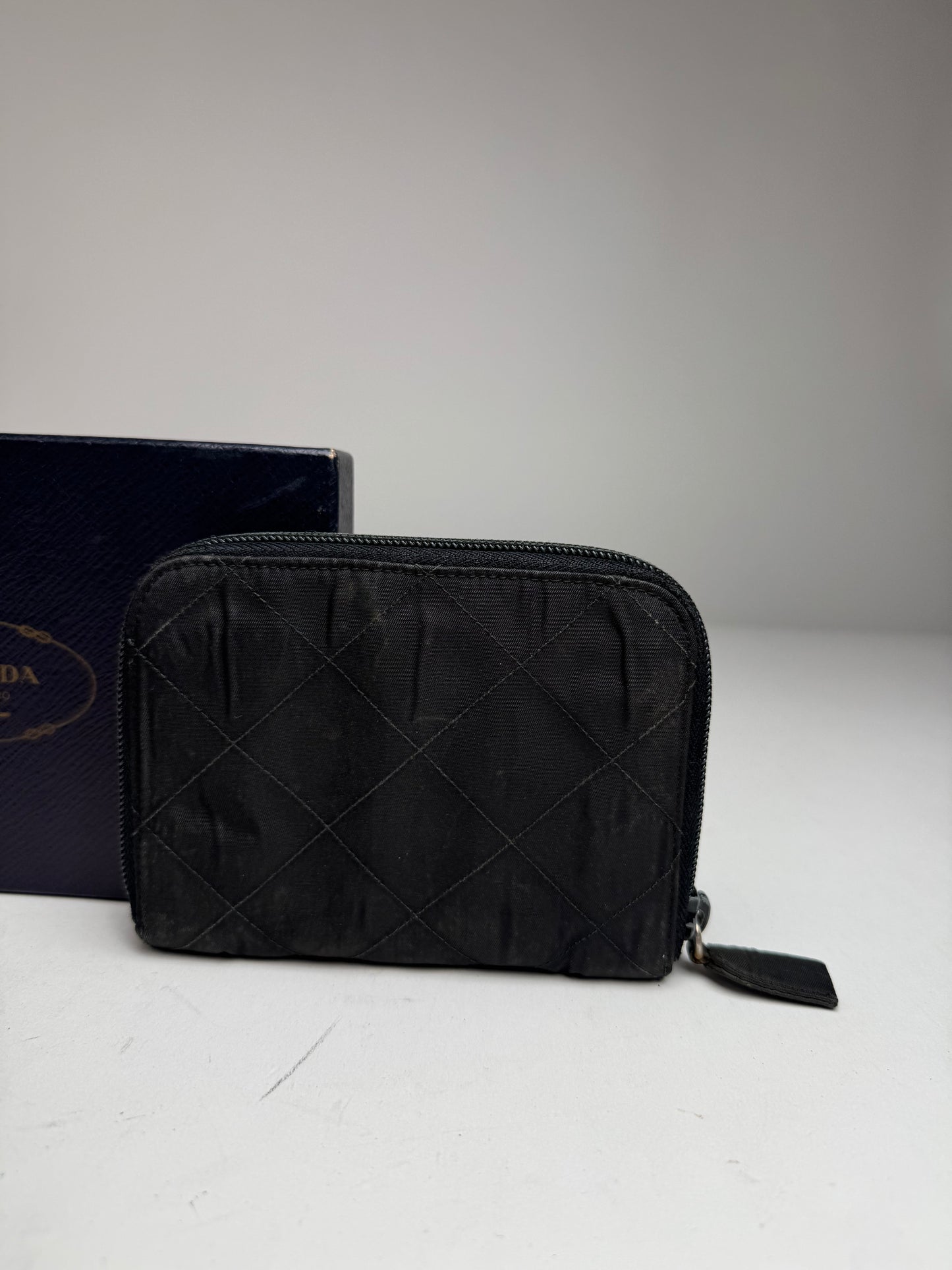 Vintage Prada Canvas Wallet Black