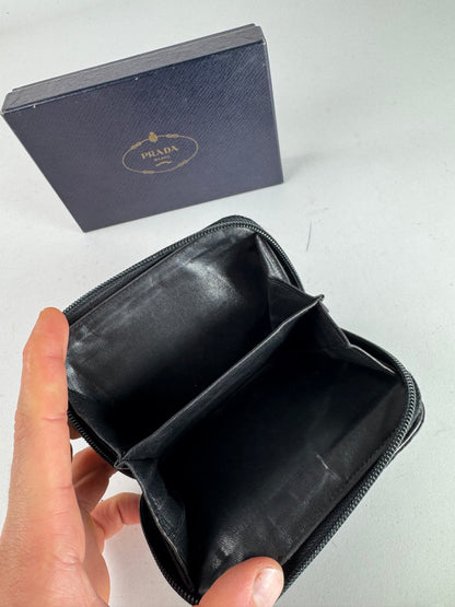 Vintage Prada Canvas Wallet Black