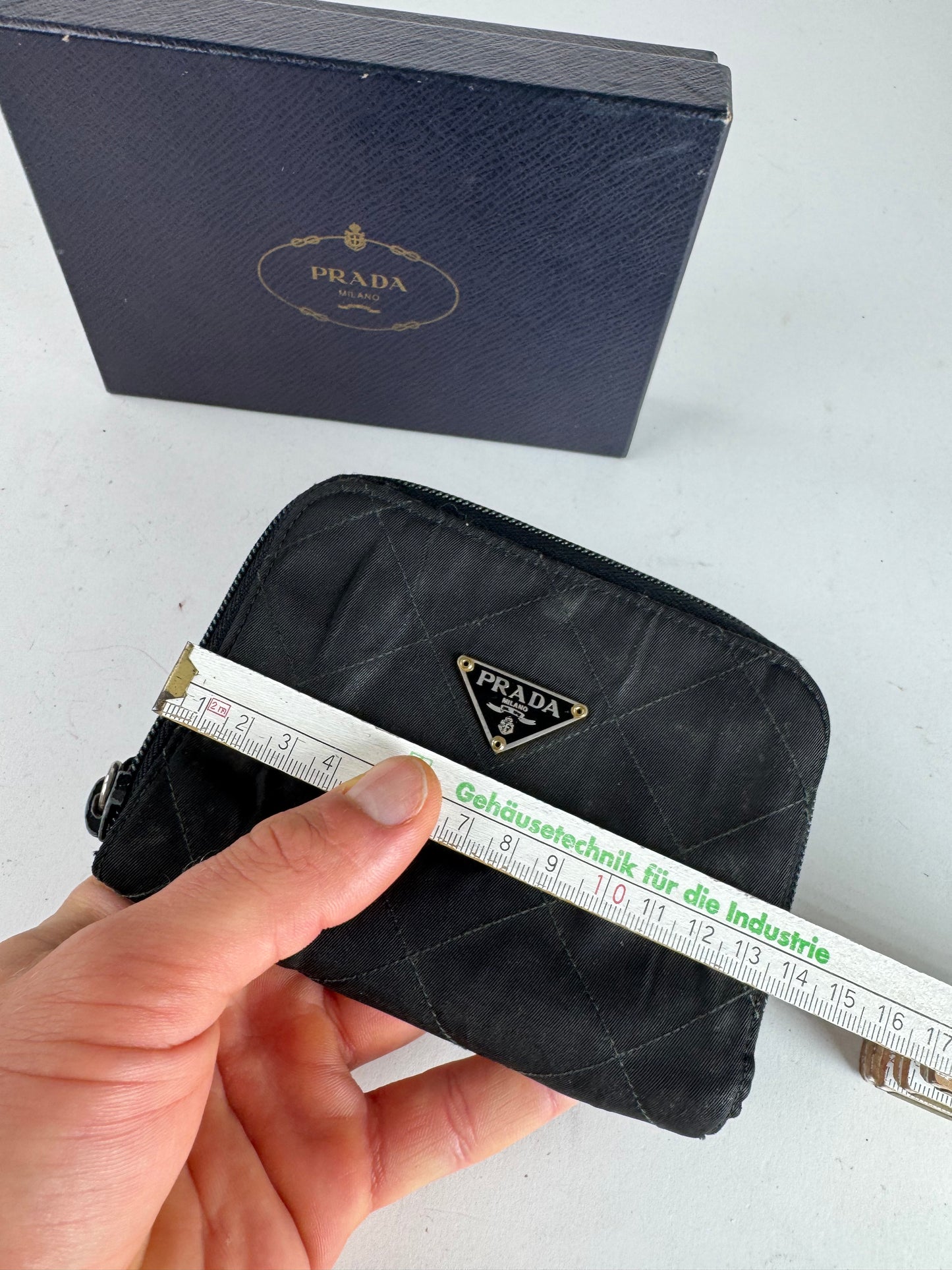 Vintage Prada Canvas Wallet Black