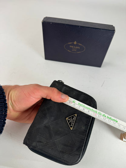 Vintage Prada Canvas Wallet Black