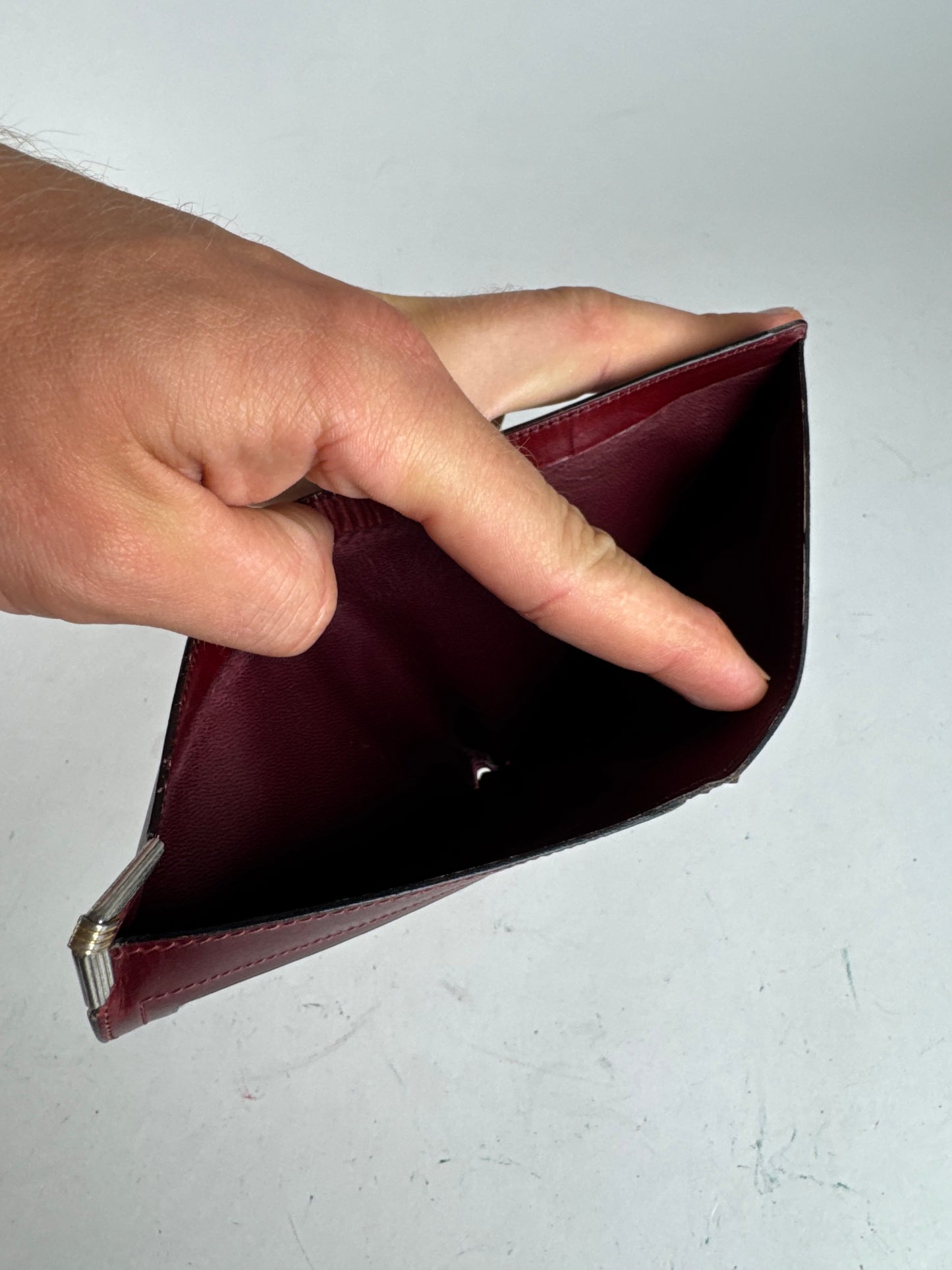 Vintage Dior Leather Flapable Wallet purple