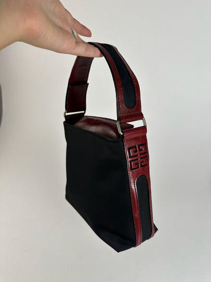 Sac à main vintage Givenchy noir rouge