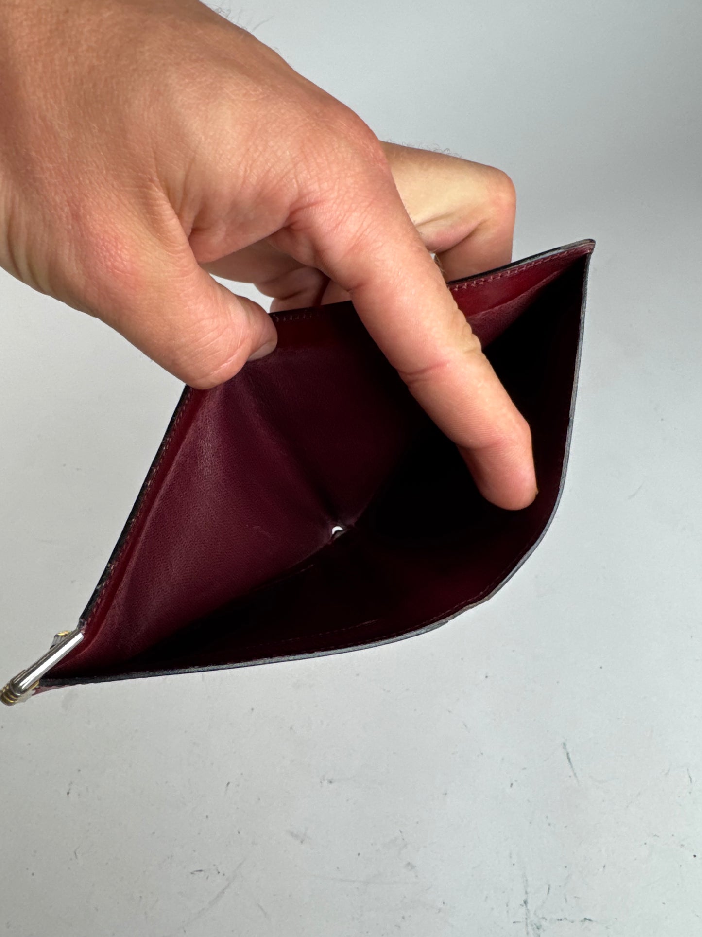 Vintage Dior Leather Flapable Wallet purple