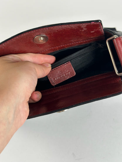 Sac à main vintage Givenchy noir rouge