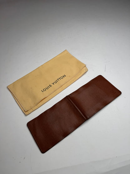 Vintage Louis Vuitton Taiga Leather Card Holder Brown