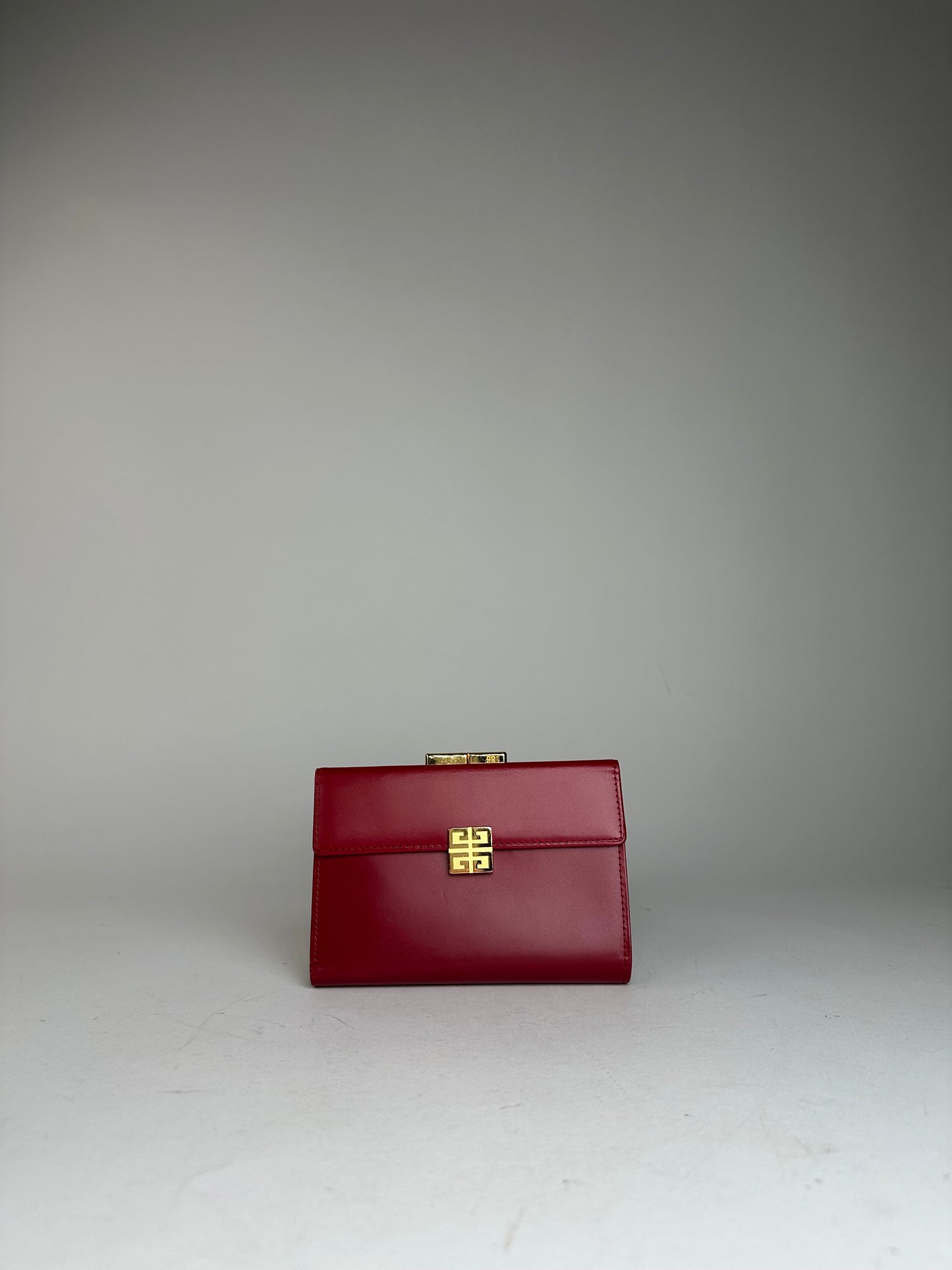 Vintage Givenchy Leather Wallet Red