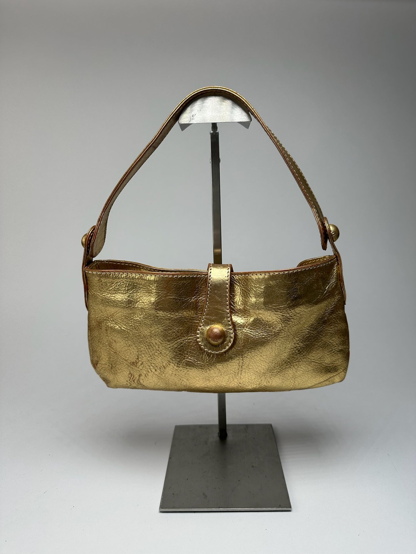 Sac Marni vintage en cuir doré