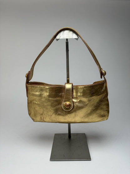 Sac Marni vintage en cuir doré