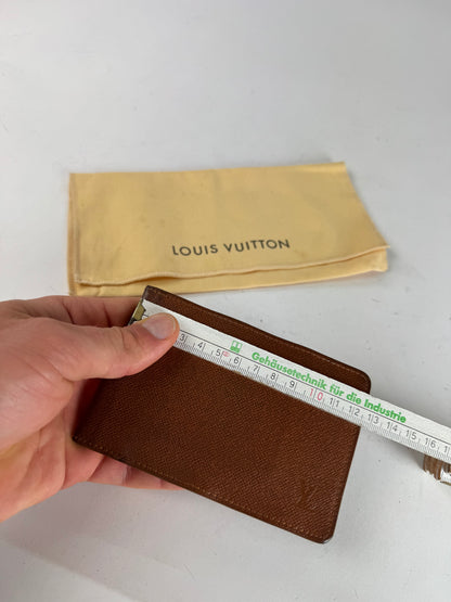 Vintage Louis Vuitton Taiga Leather Card Holder Brown