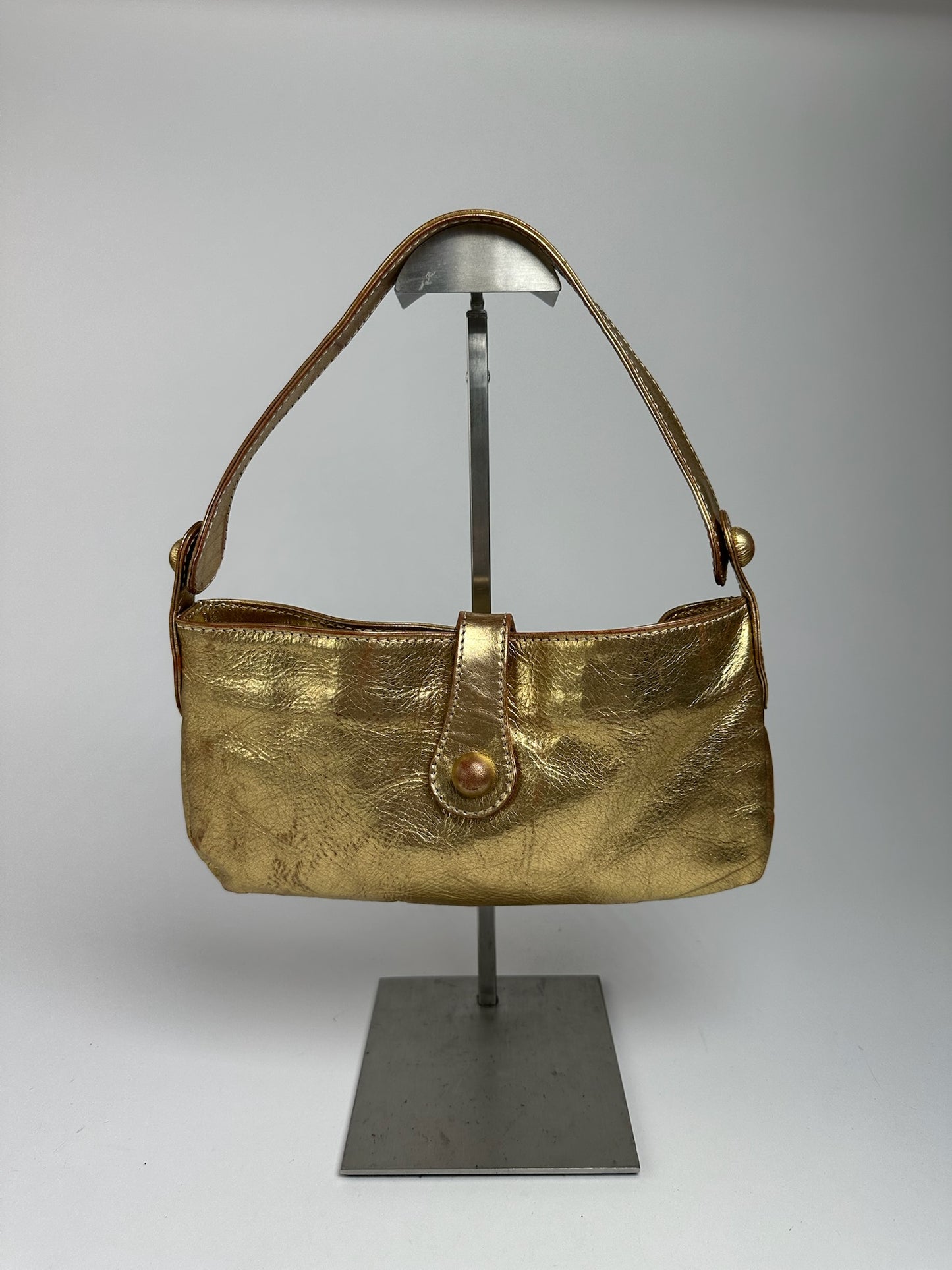 Sac Marni vintage en cuir doré