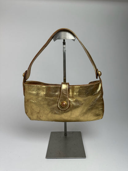 Sac Marni vintage en cuir doré