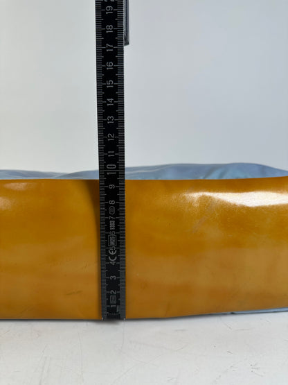 Vintage Prada Nylon Shoulder Bag Light Blue Yellow Silver