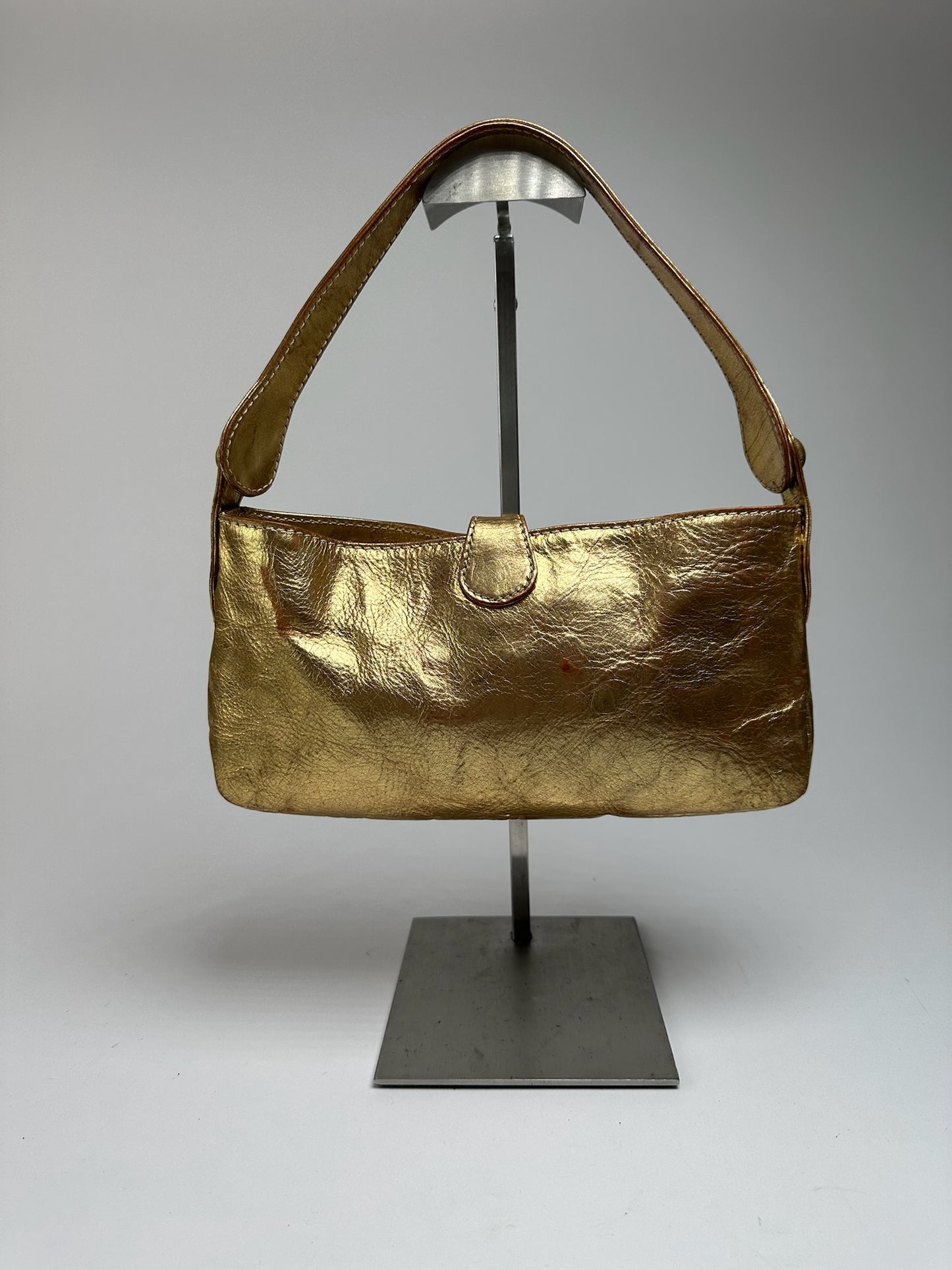 Sac Marni vintage en cuir doré