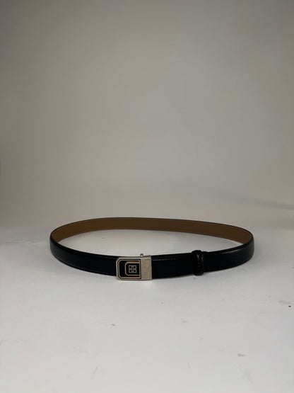 Vintage Givenchy Leather Belt Black