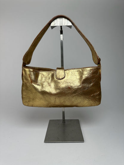 Sac Marni vintage en cuir doré