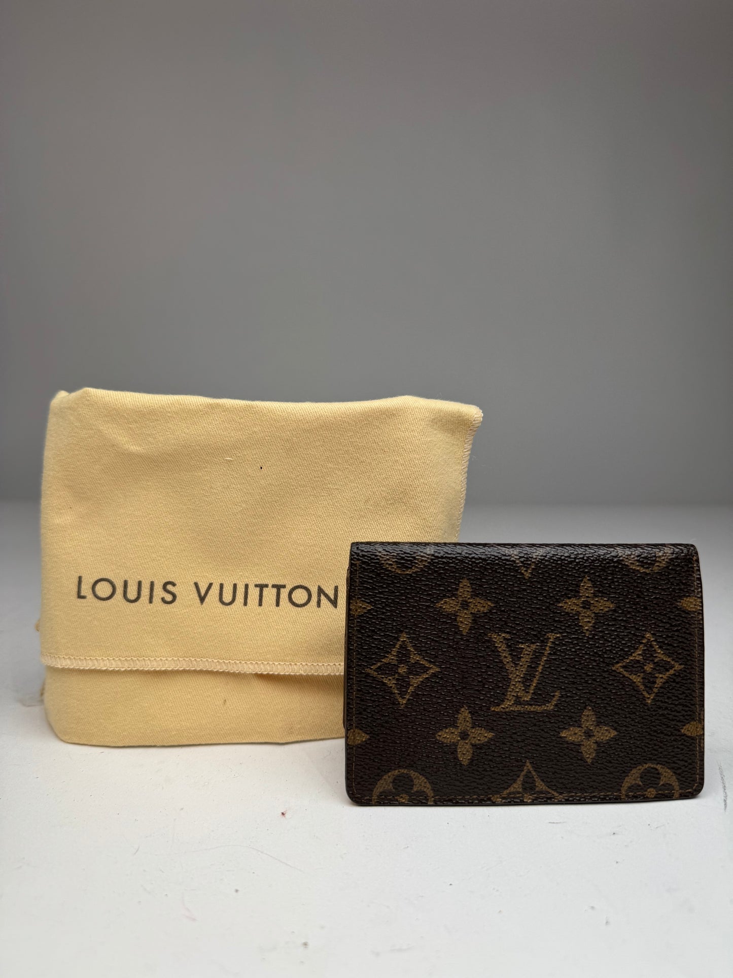 Vintage Louis Vuitton Monogram Card Holder Brown