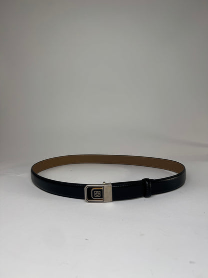 Vintage Givenchy Leather Belt Black