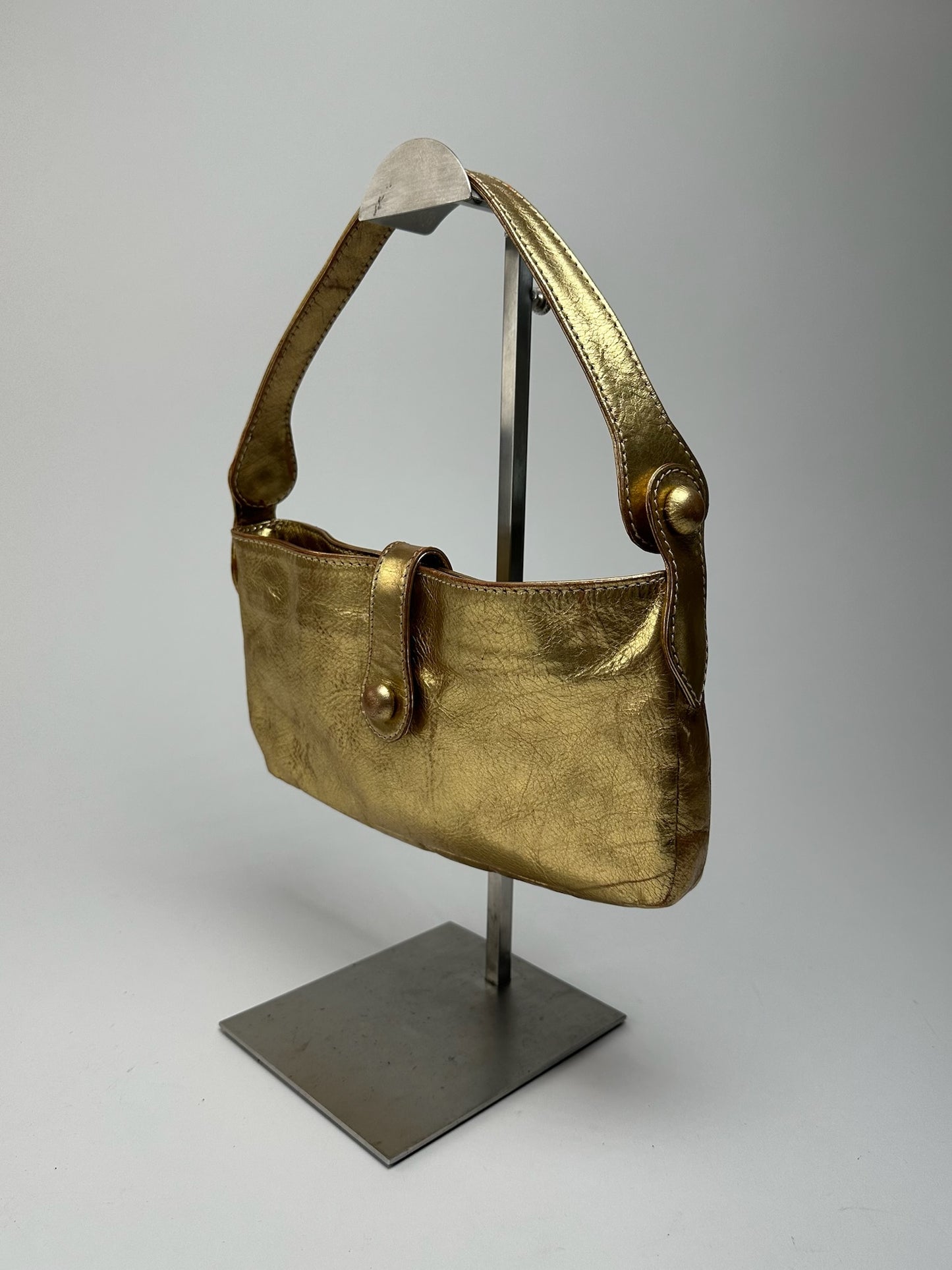 Sac Marni vintage en cuir doré