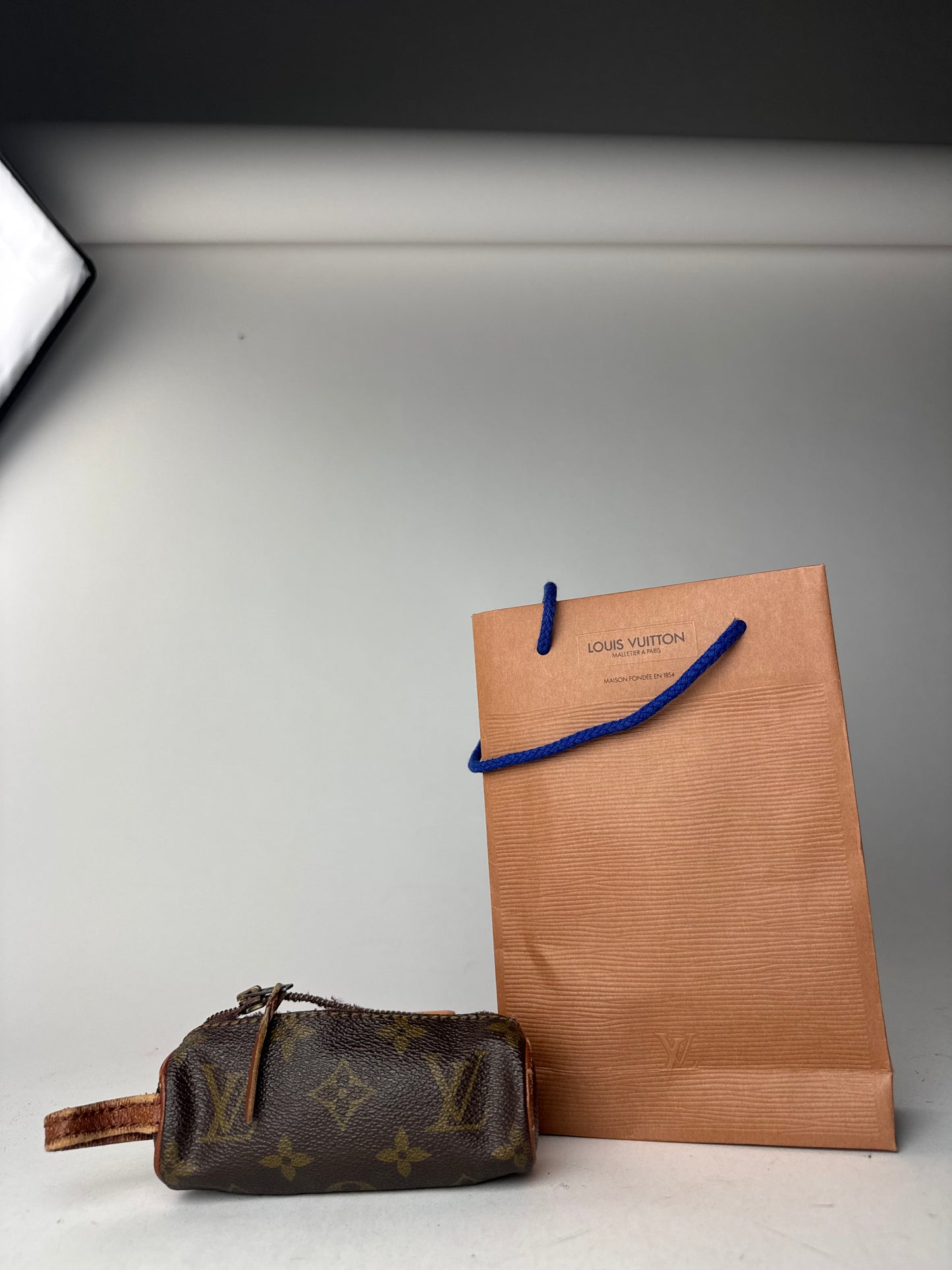 Vintage Louis Vuitton Leather Vanity Bag Brown