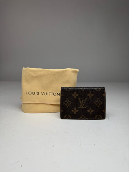 Vintage Louis Vuitton Monogram Card Holder Brown