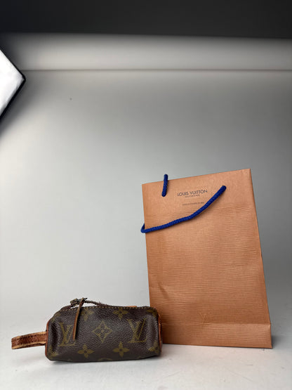 Vintage Louis Vuitton Leather Vanity Bag Brown