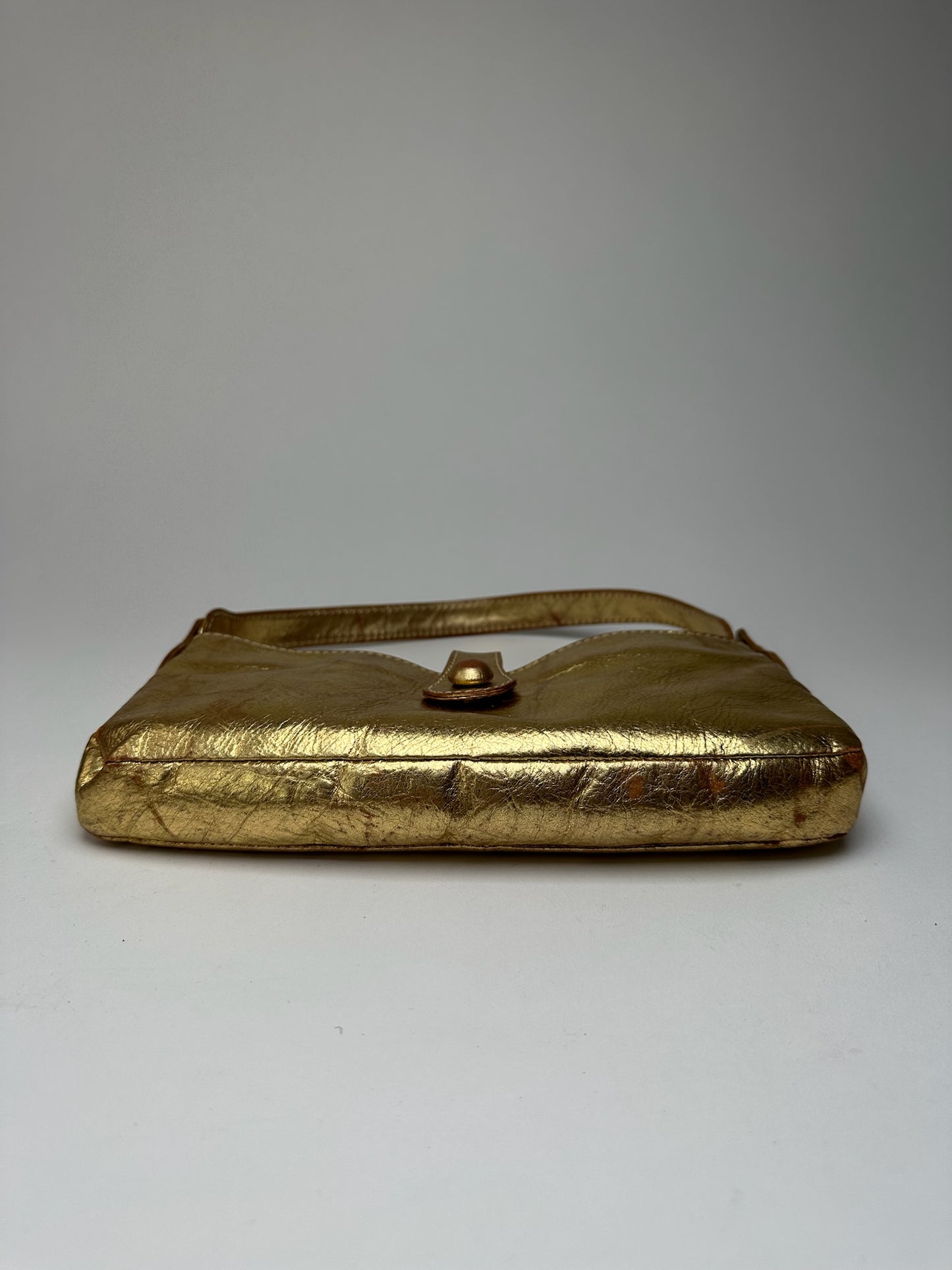 Sac Marni vintage en cuir doré