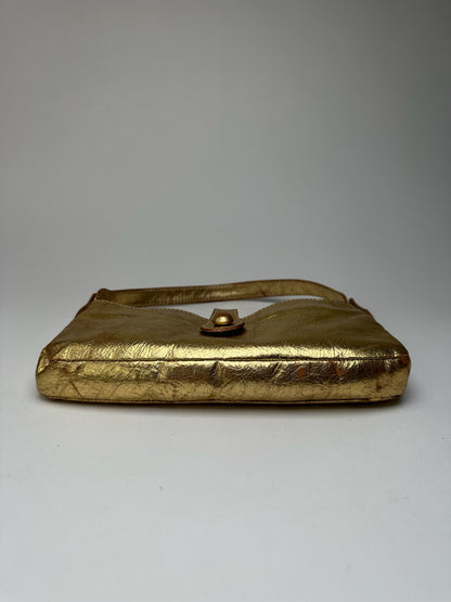 Sac Marni vintage en cuir doré