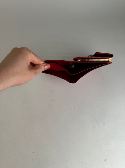 Vintage Givenchy Leather Wallet Red