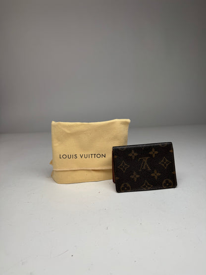 Vintage Louis Vuitton Monogram Card Holder Brown