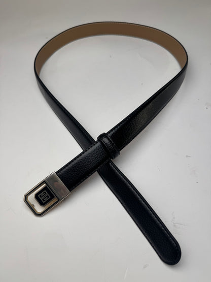 Vintage Givenchy Leather Belt Black
