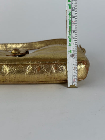 Sac Marni vintage en cuir doré