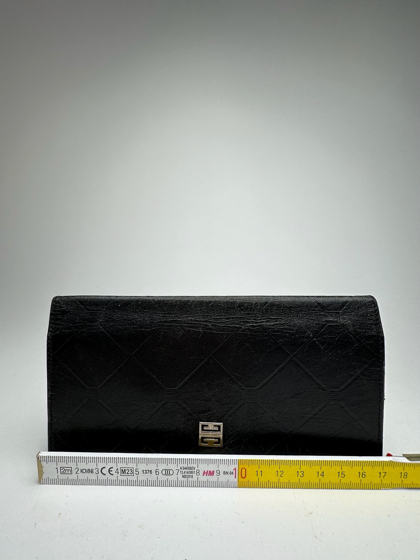 Vintage Givenchy GV3 Leather Wallet black