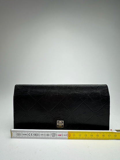 Vintage Givenchy GV3 Leather Wallet black