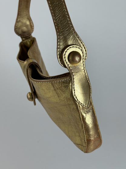 Sac Marni vintage en cuir doré