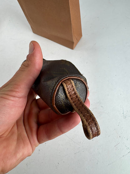 Vintage Louis Vuitton Leather Vanity Bag Brown