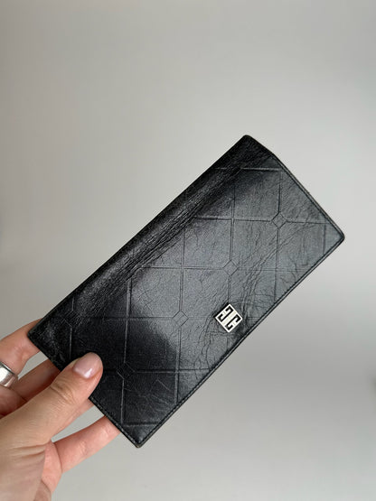 Vintage Givenchy GV3 Leather Wallet black