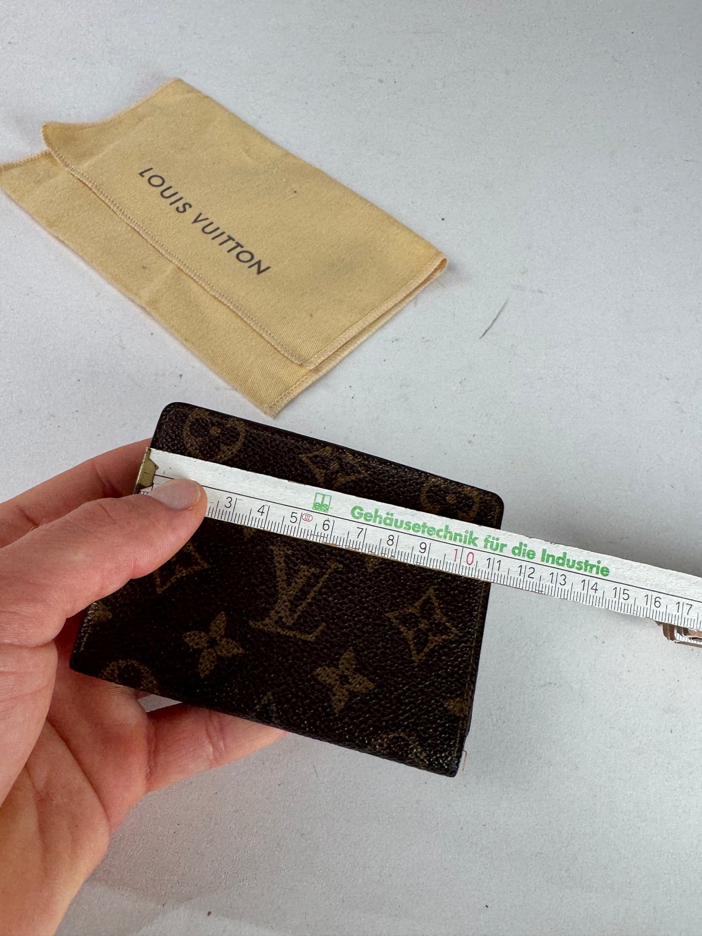 Vintage Louis Vuitton Monogram Card Holder Brown