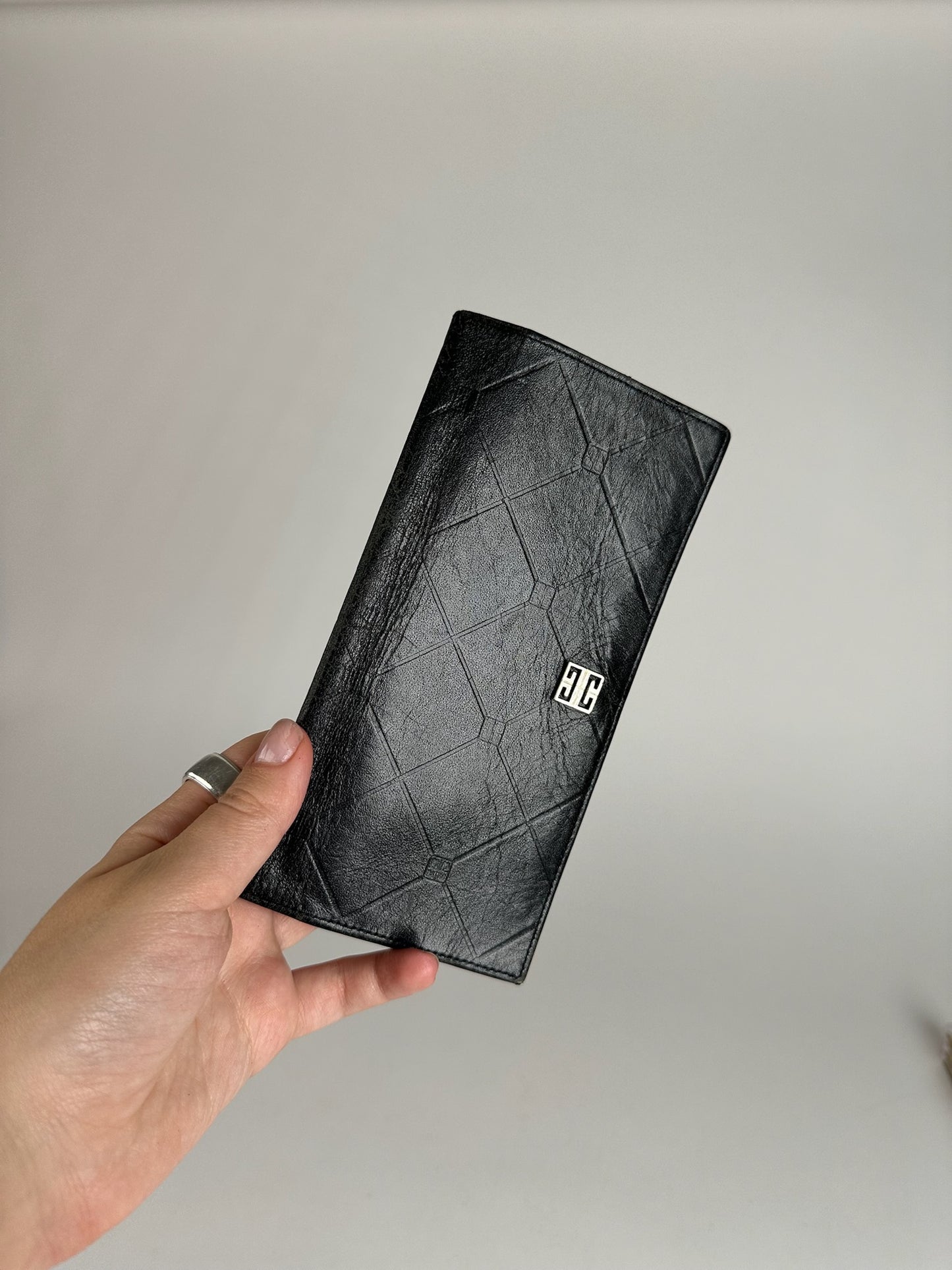 Vintage Givenchy GV3 Leather Wallet black