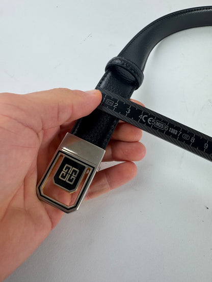Vintage Givenchy Leather Belt Black