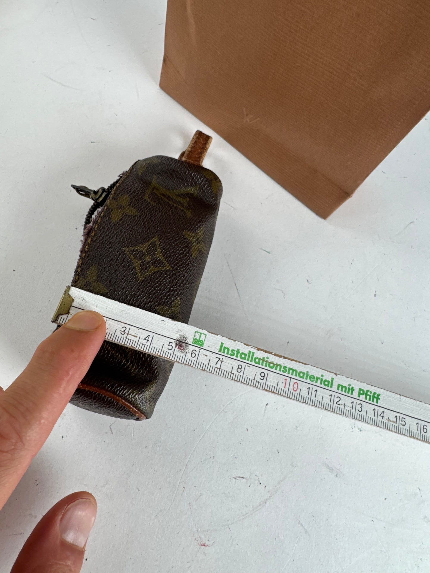 Vintage Louis Vuitton Leather Vanity Bag Brown