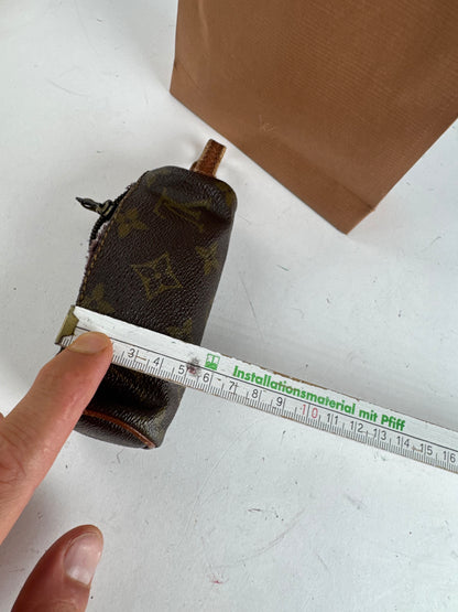 Vintage Louis Vuitton Leather Vanity Bag Brown