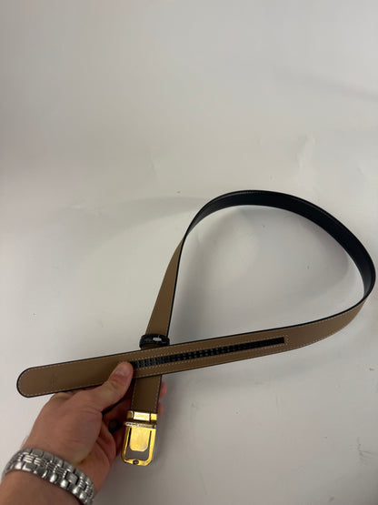 Vintage Givenchy Leather Belt Black